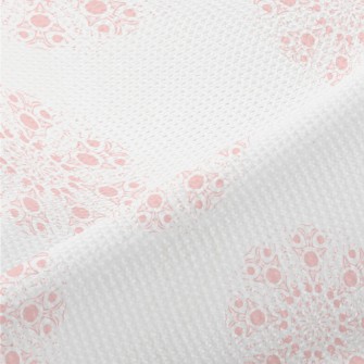 Pink Kaleidoscope Pattern Piqué