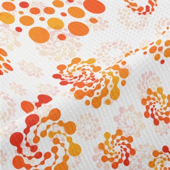 Orange Gradient Graffiti Piqué