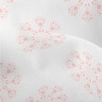 Pink Kaleidoscope Pattern Lightweight Performance Linen