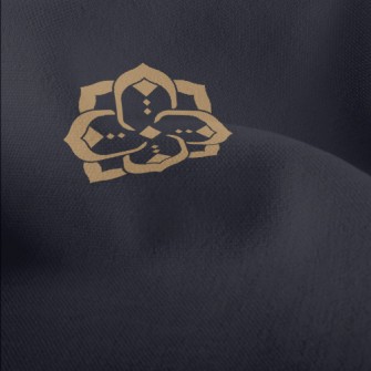 Modern Golden Flowers Lightweight Performance Linen