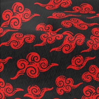 Retro Red Clouds Modern Jersey