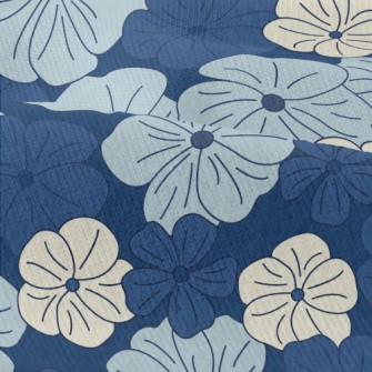 Beautiful Hand Drawn Blue Flow Modern Jersey