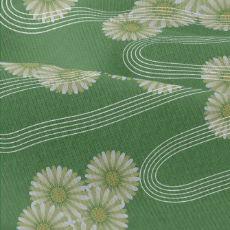 Japanese Daisy Pattern Modern Jersey