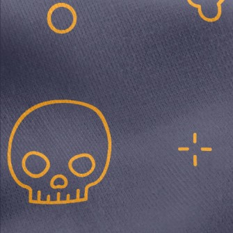 Cute Line Bones Jersey Backed Fleece