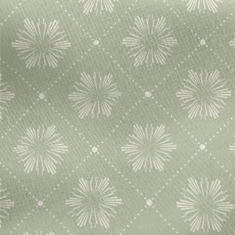 Elegant Green Diamond Jersey Backed Fleece