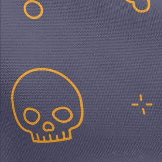 Cute Line Bones Pongee