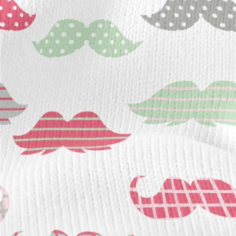 Color Cartoon Beard Stretch Jersey