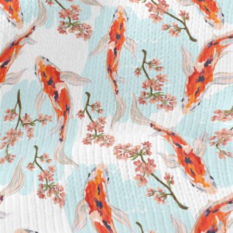 Hand Drawn Carp Pond Stretch Jersey