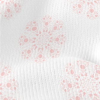 Pink Kaleidoscope Pattern Stretch Jersey