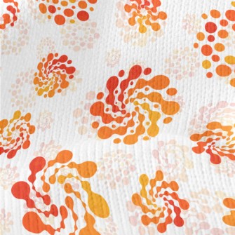 Orange Gradient Graffiti Stretch Jersey