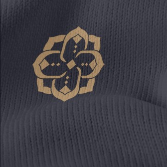 Modern Golden Flowers Stretch Jersey