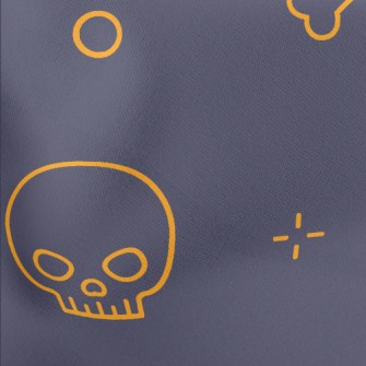 Cute Line Bones Lightweight Cotton Poplin