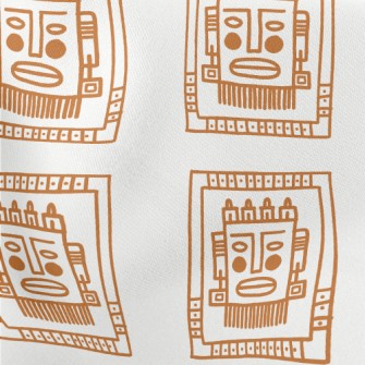 Aztec Graffiti Lightweight Cotton Poplin