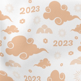 Chinese New Year Celebration Lightweight Cotton Poplin