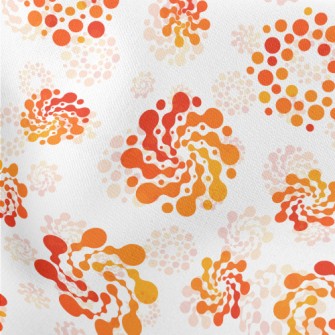 Orange Gradient Graffiti Lightweight Cotton Poplin