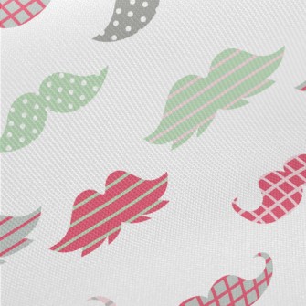 Color Cartoon Beard Midweight Cotton Poplin