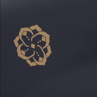 Modern Golden Flowers Midweight Cotton Poplin