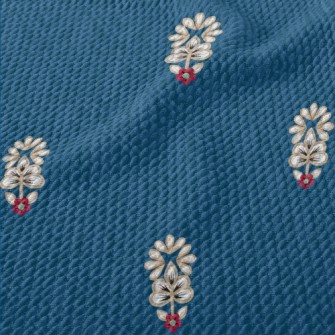 Flower Decorative Pattern Birdseye Piqué