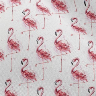 Watercolor Flamingo Chiffon