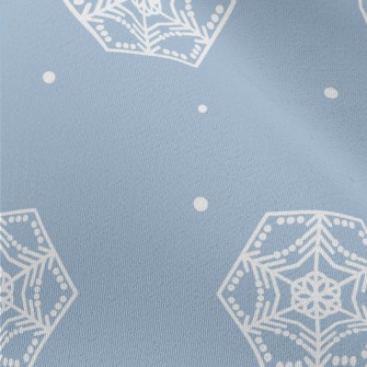 Octagonal Snowflake Pattern Chiffon
