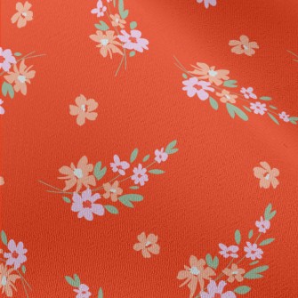 Cute Colorful Flowers Chiffon