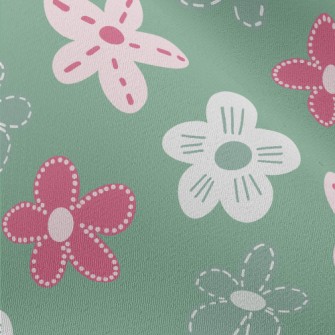 Graffiti Cute Flowers Chiffon