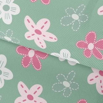 Graffiti Cute Flowers Waterproof Oxford