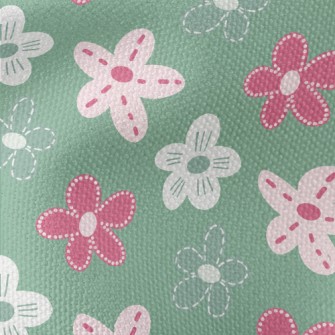 Graffiti Cute Flowers Waterproof Canvas