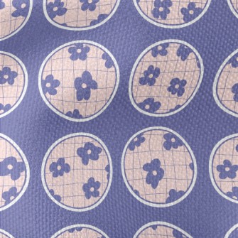 Doodle Flower Circle Waterproof Canvas