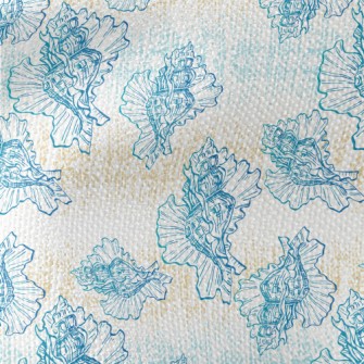 Hand Drawn Beautiful Shells Waterproof Canvas