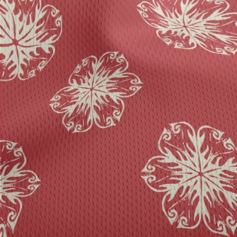 Gorgeous Flower Pattern Athletic Mesh Flat Back