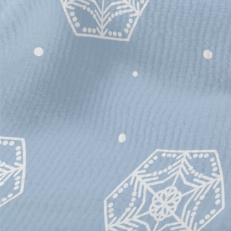 Octagonal Snowflake Pattern Terry