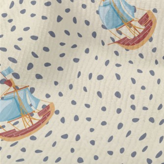 Hand Drawn Cartoon Sailboat Terry