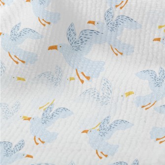 Hand Drawn Cute Seagull Terry