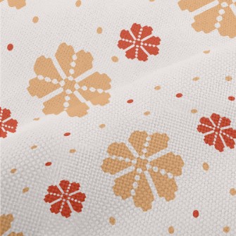 Hand Painted Flowers Performance Linen