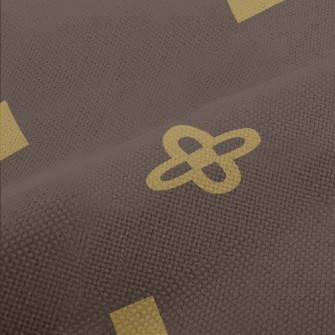 Simple Geometric Flowers Performance Linen