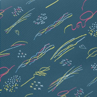 Color Line Graffiti Twill