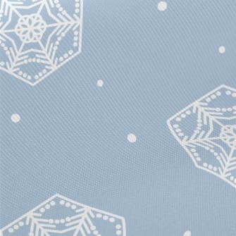 Octagonal Snowflake Pattern Twill