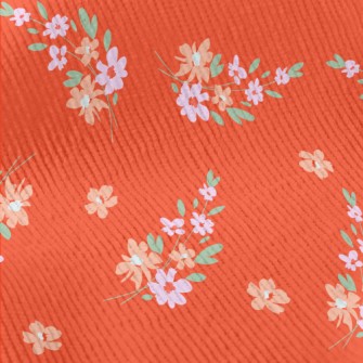 Cute Colorful Flowers Standard Corduroy