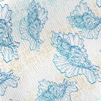 Hand Drawn Beautiful Shells Standard Corduroy