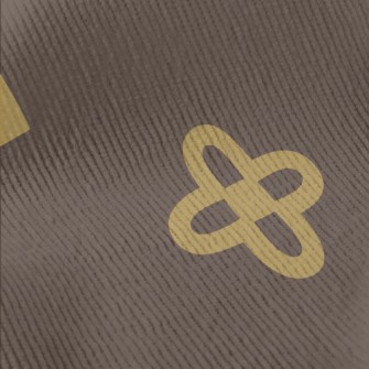 Simple Geometric Flowers Standard Corduroy