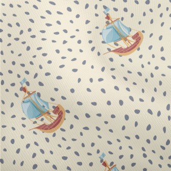 Hand Drawn Cartoon Sailboat Dobby