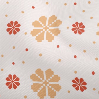 Hand Painted Flowers Dobby