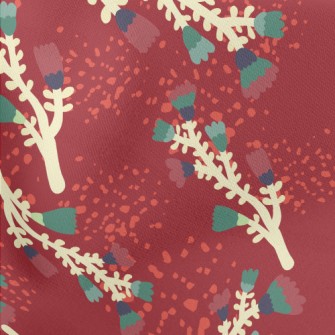 Children's Hand-painted Fl Stretch Ponte