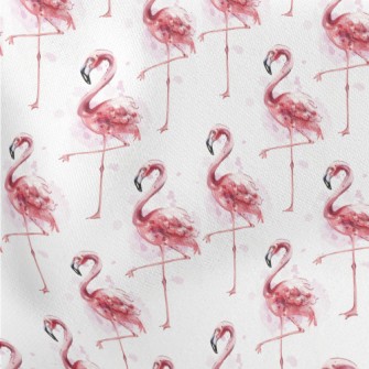 Watercolor Flamingo Stretch Ponte