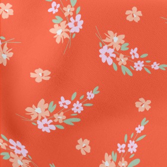 Cute Colorful Flowers Stretch Ponte