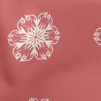 Creative Retro Snowflakes Stretch Ponte