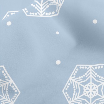 Octagonal Snowflake Pattern Micro Fleece