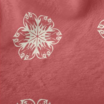 Creative Retro Snowflakes Minky