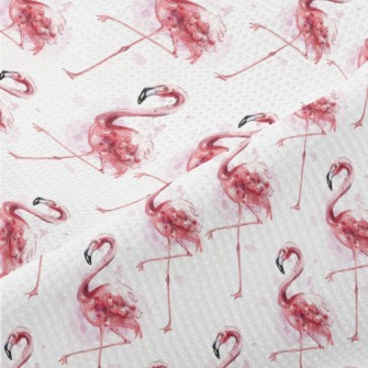 Watercolor Flamingo Piqué